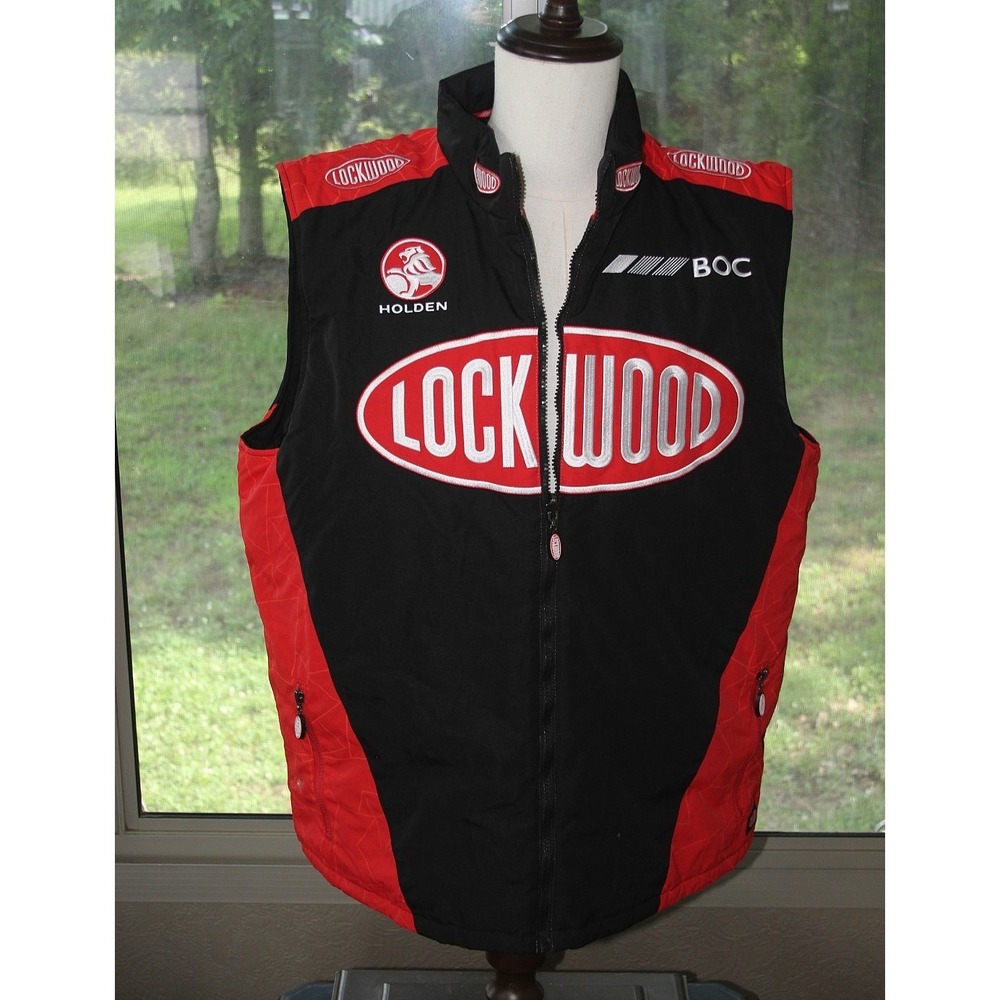 LOCKWOOD 4XL Holden BOC V8 Supercars ASSA ABLOY Zip Up Vest